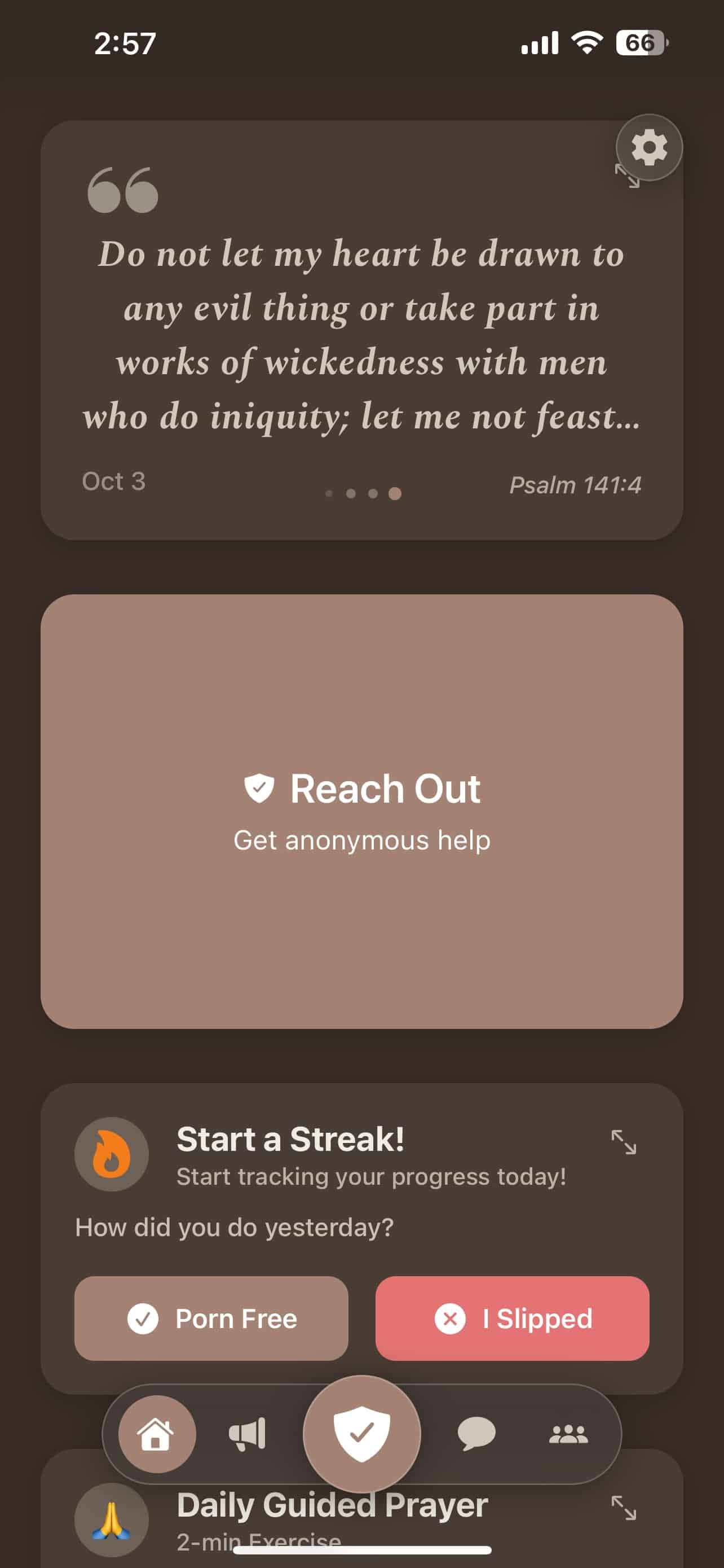 Anchor app goal setting